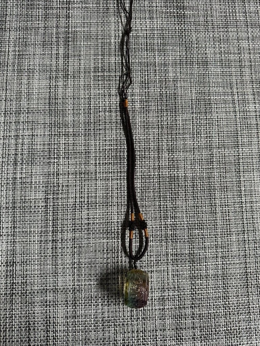 Chinese Liuli Crystal Pendant Necklace – New with Box